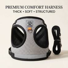 Adjustable no-pull dog harness